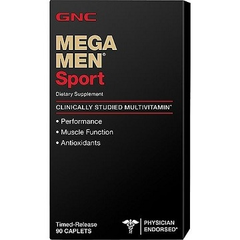 男士保养必备~GNC Mega Men Sport 男士健身维生素 90粒 $8.99（约63元）