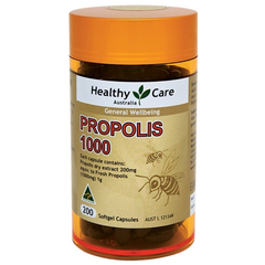 好价！Healthy Care Propolis 蜂胶胶囊1000mg*200粒 AU$9.74（约53元）