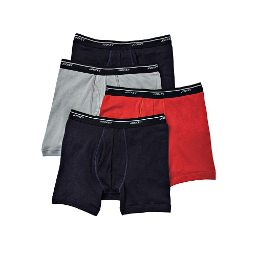 Jockey Low-rise 男士平角内裤四条装 $9.99（约70元）
