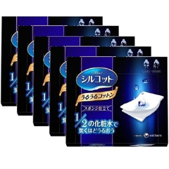 unicharm 尤妮佳化妆棉 超省水 40枚×5盒 964日元（约63元）