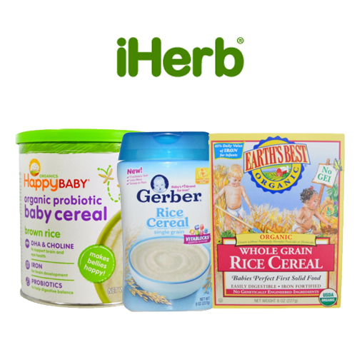 iHerb：Happy Baby禧贝/Gerber嘉宝米粉  累计额外8.5折+包邮中国+立减$5