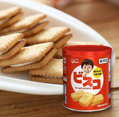 食品*位！格力高 glico 罐装高钙乳酸菌奶油夹心饼干30枚 380日元（约24元）