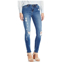 好价！Calvin Klein Jeans 女款破洞紧身牛仔裤 $22.82（约163元）