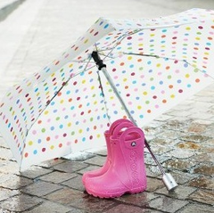 【日亚直邮】雨中尽情玩耍！Crocs 卡洛驰大童雨鞋 1808日元（约112元）