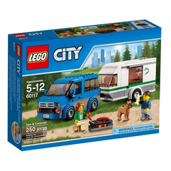 LEGO 乐高 CITY 城市系列 Van Car*an 60117 大篷车与露营车 $12.79（约93元）