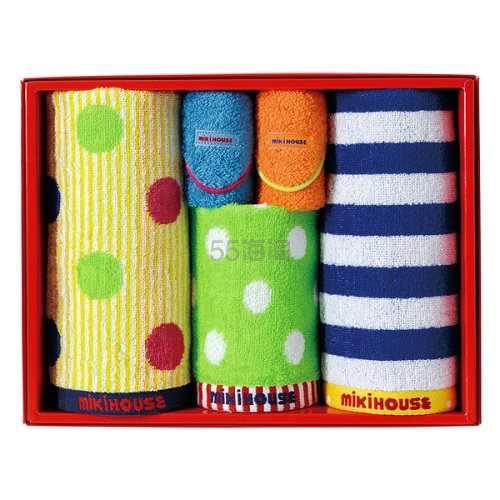 Mikihouse 高品质今治毛巾套装 免日本消费税价