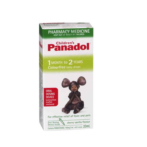 包邮包税!Panadol 婴儿感冒退烧止痛滴剂 1个月