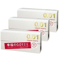 Sagami Original 幸福相模001超薄避孕套/安* 5只*3盒 3130日元（约189元）