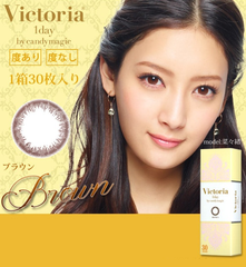 人气素颜款：Victoria 菜菜绪 彩色隐形眼镜日抛30片 3585日元（约215元）