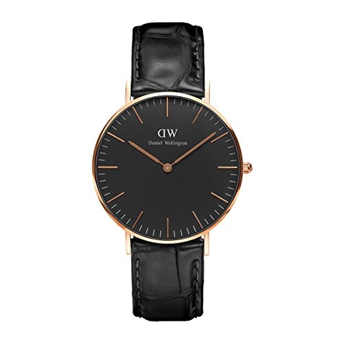 下单立减￥200！Daniel Wellington 丹尼尔·惠灵顿 DW00100141 中性款黑色皮带手表