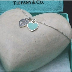 Tiffany & Co. 蒂芙尼 Return to Tiffany系列 Double Heart Tag 吊坠项链