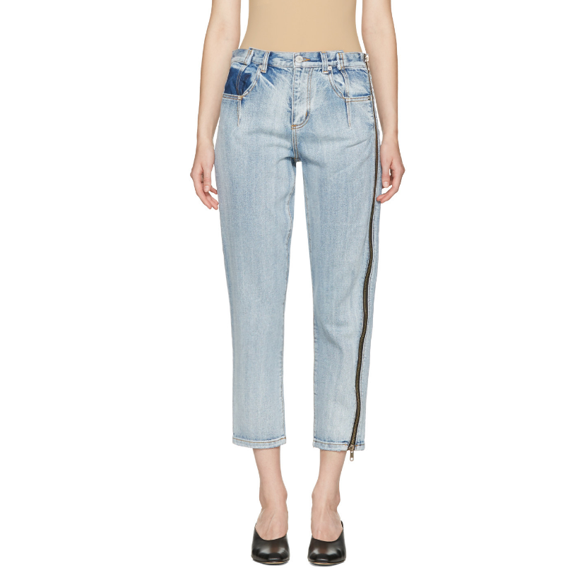【白百何同款】3.1 Phillip Lim 9分牛仔裤 单侧拉链款 $395（约2861元）
