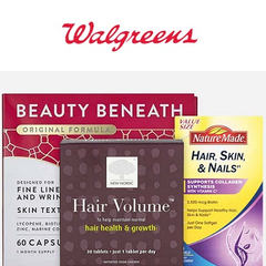 Walgreens：精选品牌维他命及补充剂 买一送一或第二件半价+额外9折