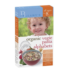 Bellamy's 贝拉米 婴幼儿辅食有机蔬菜字母意面 200g AU