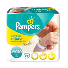 德国直邮！Pampers 帮宝适 Micro 早产儿纸尿裤 24片