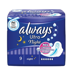 超低价凑单好物！Always Ultra系列 卫生巾夜用 9片装