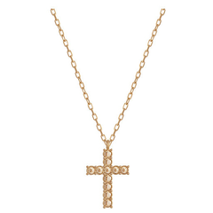 【新补货！】Swarovski 施华洛世奇 金色十字架镶晶项链