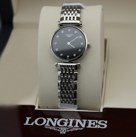 【55专享】女神林志玲代言款！Longines浪琴 La Grande Classique嘉岚瑰丽系列 镶钻石英女表L4.209.4.58.6