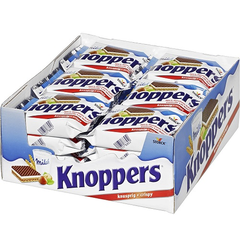 德国直邮！Knoppers 牛奶榛子巧克力威化饼 25g*24包