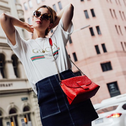 【古力娜扎同款】Gucci 经典Slogan T 补货上新