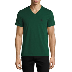 Burberry 巴宝莉 男士V领针织T恤 绿色 $63（约456元）