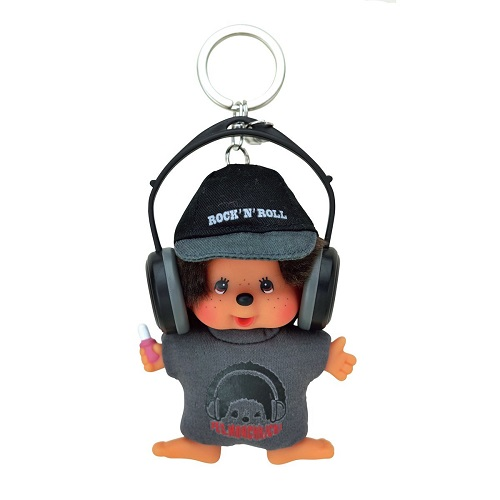 【中亚Prime会员】预售：MONCHHICHI 正版DJ蒙奇奇 钥匙圈公仔13.5cm
