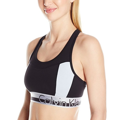 【美亚自营】Calvin Klein Logo Elastic 女士运动内衣