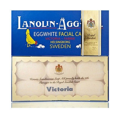 【德亚直邮】Victoria Lanolin agg tval 瑞典蛋清面膜洁面皂50g x6块装