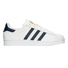 码数齐全 Adidas Originals 三叶草“superstar” 男士运动鞋 蓝色金标 $59.98（约434元）