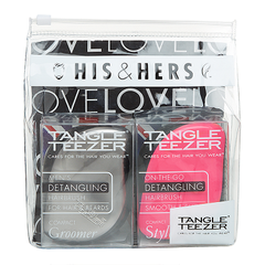 买3付2！Tangle Teezer TT梳 专业解结美发梳子 豪华便携款 情侣2只装 £13.4（约117元）