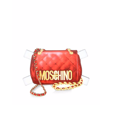 Moschino 17年春夏秀款 贴纸系列 链条包