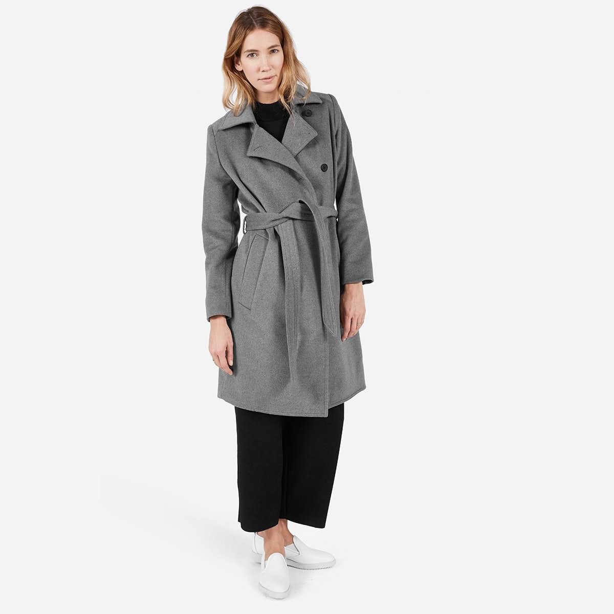 反季囤大衣！Everlane 长款羊毛外套 $138（约1000元）