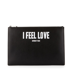 Givenchy 纪梵希 "I Feel Love" 印字大号皮制手拿包 $335（约2427元）