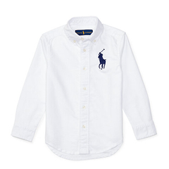 【2.4折！】Ralph Lauren 拉夫劳伦 COTTON OXFORD 男童大马标纯棉衬衫