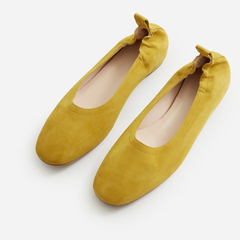 难得补货！Everlane 新款 姜黄色 法式芭蕾平底鞋 $125（约905元）