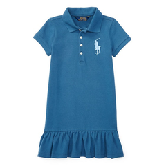 【凑单品！】Ralph Lauren 拉夫劳伦 女童款（2-6岁）大马标棉质 Polo 裙 多色可选