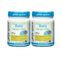 【免邮中国】Life Space 婴幼儿益生菌粉60g ×2件（*/*肠胃腹泻） 到手价249元