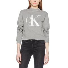 【德亚直邮】Calvin Klein Jeans 女士字母短款卫衣