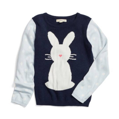 Tucker + Tate Intarsia Bunny Sweater 女童款纯棉兔子图案毛衣 $25.9（约188元）