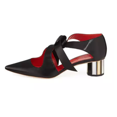 码全价美 Proenza Schouler：红黑拼的镜面跟单鞋 $475（约3408元）