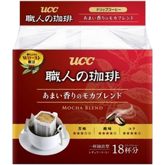 日本 UCC 职人的咖啡 挂耳式咖啡摩卡口味18P 452日元（约27元）