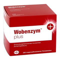 【55专享】德国免费直邮！WobenzymPlus 改善*肌肉血液循环高纯度酵素 200粒