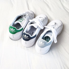 【码全！】Adidas 阿迪达斯 Stan Smith 大童款绿尾运动鞋