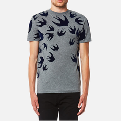 【免费直邮中国】Alexander McQueen Swallow Swarm Pigment 男士T恤