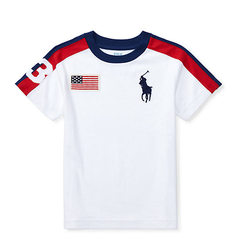【凑单品！】Ralph Lauren 拉夫劳伦 男童（2-7岁）大马标纯棉T恤