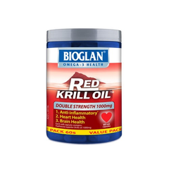 【立减12澳+免邮】Bioglan 红色磷虾油胶囊 双重功效 1000毫克 60粒