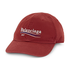 Balenciaga 巴黎世家 Campaign logo 棉质棒球帽