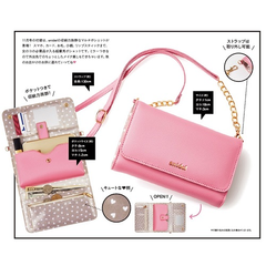 火热预定中！日本时尚杂志 Sweet 11月刊附录赠送 snidel 粉色小挎包