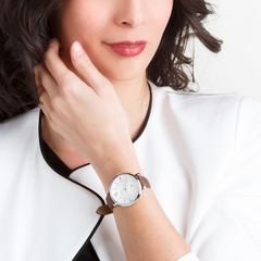 【美亚自营】Fossil 化石 Jacqueline系列 ES3708 超薄时尚女士手表