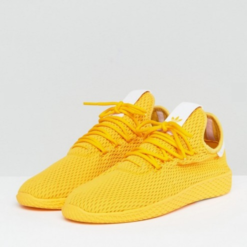 骚气黄色你能驾驭吗？Adidas Originals 和 菲董 PHARRELL WILLIAMS 合作款 Tennis Hu 运动鞋
